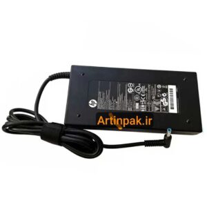 شارژر لپ تاپ اچ پی 19.5 ولت 7.7 آمپر 150 وات سر فیش آبی